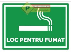 Semn special pentru loc de fumat